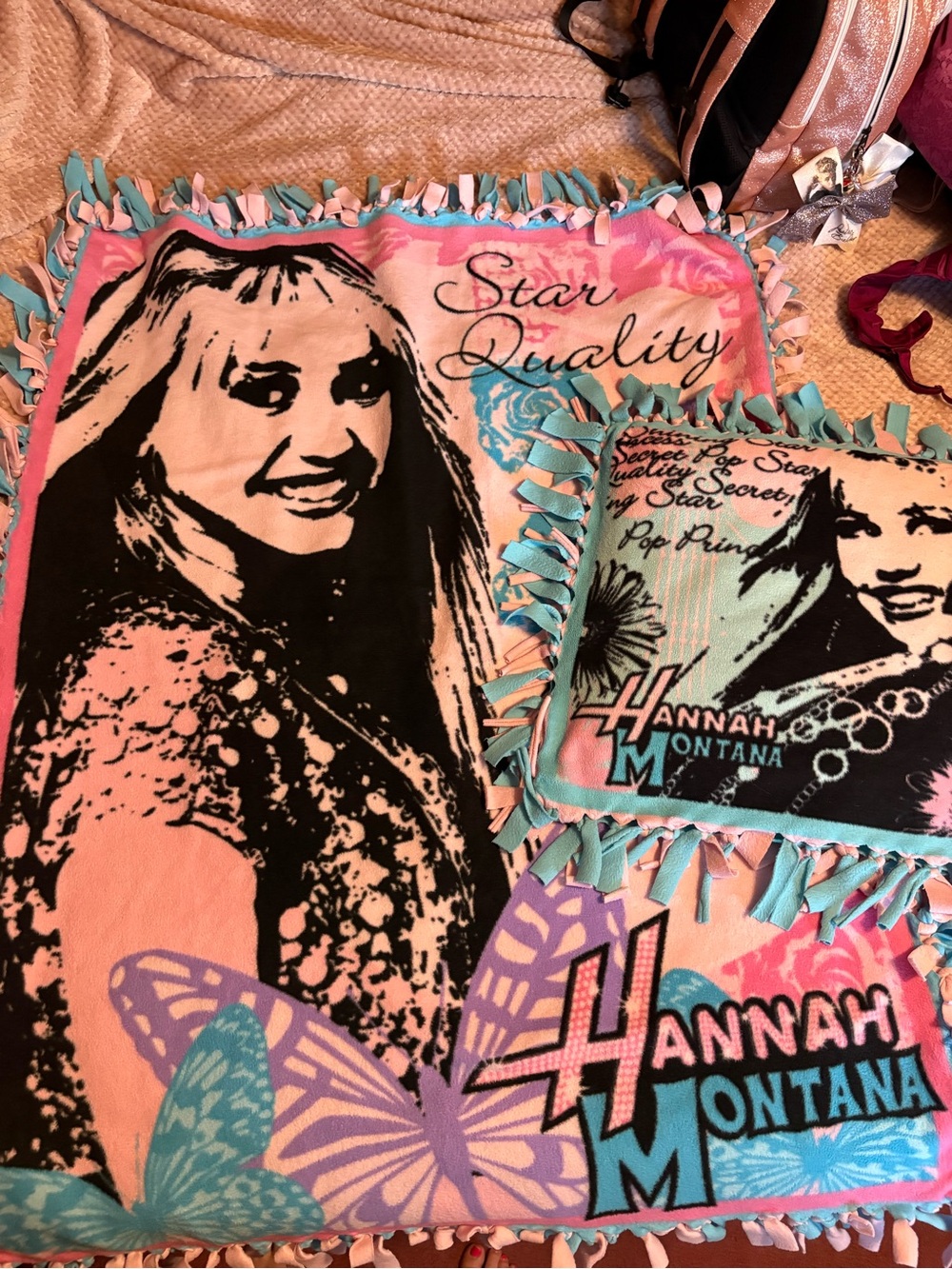 Hannah Montana Throw Blanket & Pillow